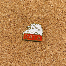 Load image into Gallery viewer, happiness is HC DATA sheep enamel pin
