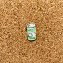 Load image into Gallery viewer, happiness is HC DATA can enamel pin
